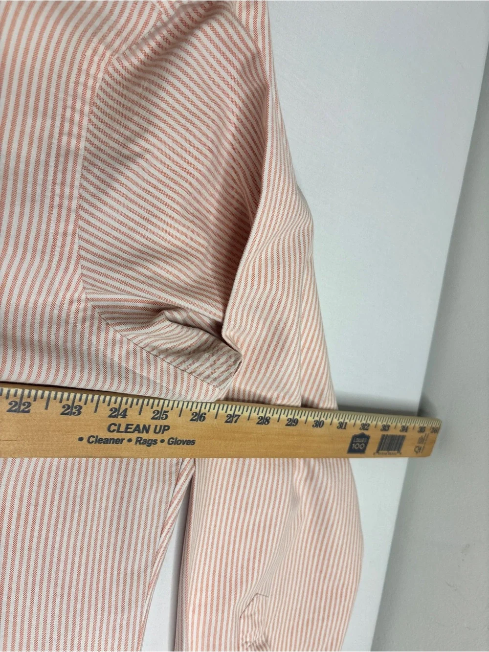 Ralph Lauren Classic Fit XL Pink White Stripe Button Down Shirt Cotton Pony Men